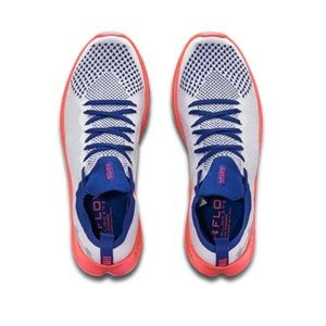 Under Armour FLOW Velociti Running Shoes. Men’s Size 12, White, Blue & Coral